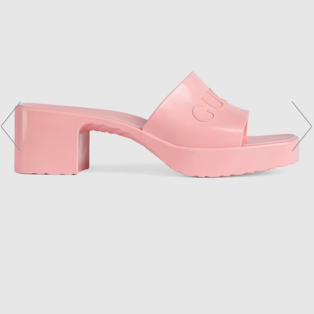 Authentic Gucci Rubber Mule Sandals - Picture 2 of 2